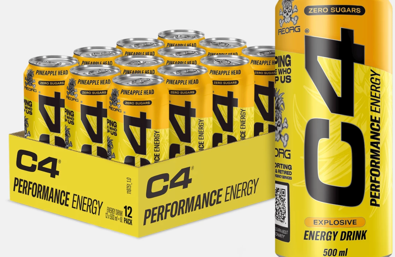 C4 Boisson Gazeuse 500ml pack de 24 x 500ml